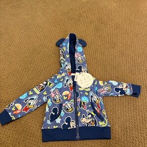 Little Sleepies Blue Cartoon Character Hoodie